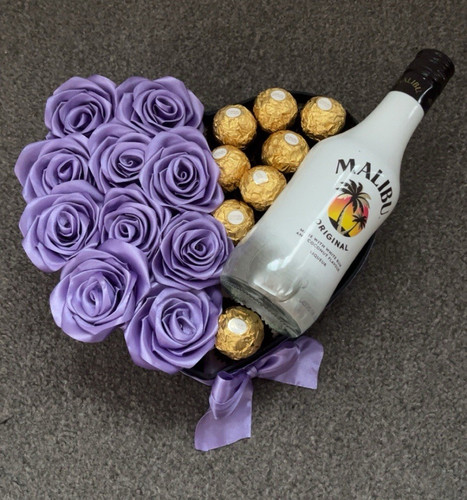 Purple rose gift set - purple,