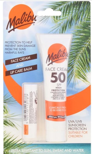 Malibu spf face cream lip - spf,